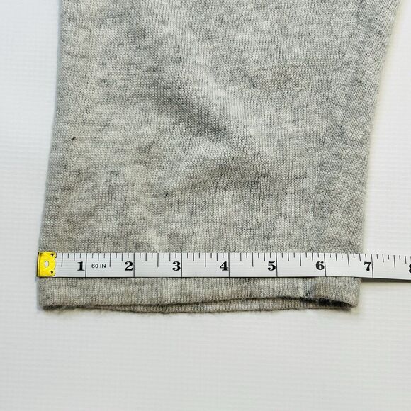 Callahan Short Sleeve Jumpsuit Womens Medium Gray Wool Angora Blend Knit V Back - Picture 11 of 14